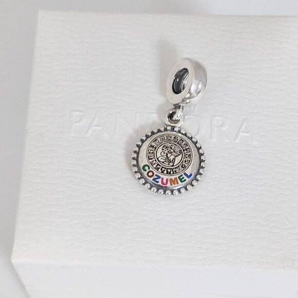 Pandora Cozumel Caribbean Island Exclusive Dangle Charm S925 Silver with box - Picture 9 of 9